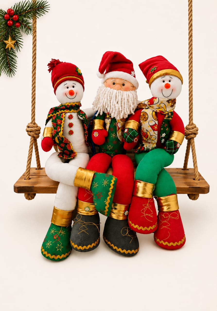 Navidad y Festividades — Personajes de fieltro para temporada